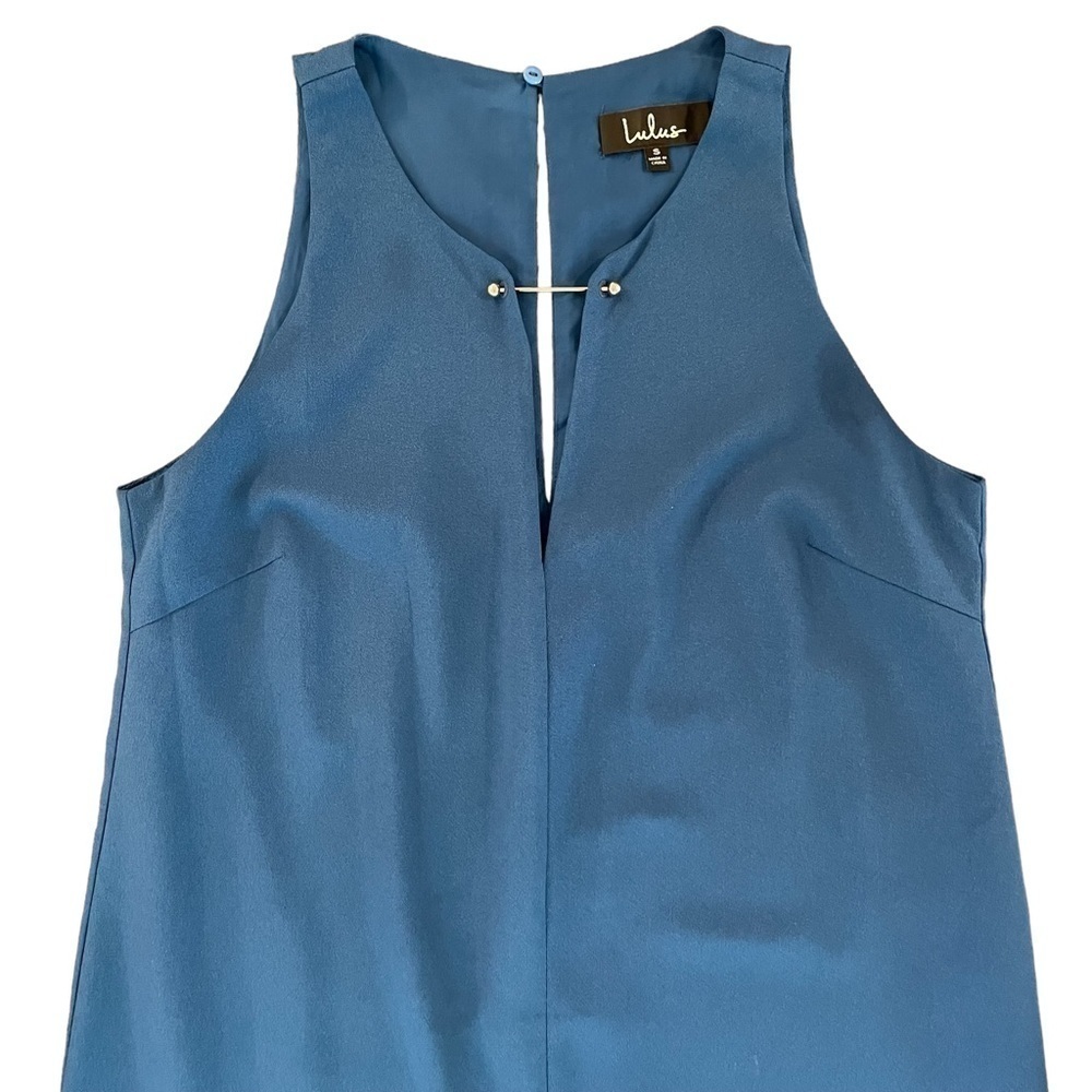 Lulus Near or Bar Blue Shift Dress, Size S - Picture 7 of 11